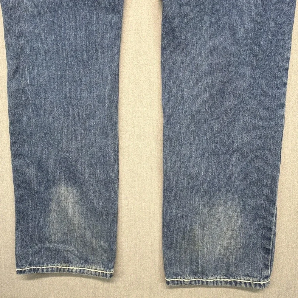 True Religion Jeans Men's 42x34 Ricky Relaxed Straight Faded Flap Pocket Denim
